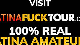 omg my huge tits bounce while he slams this venezuelan slut's mouth full of cum