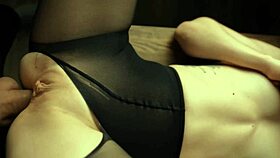 Petite slut's tight juicy ass stretched by sloppy anal fisting blowjob