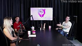 explosive jow jow bora cast blasts with bruna carlos on sheer red!