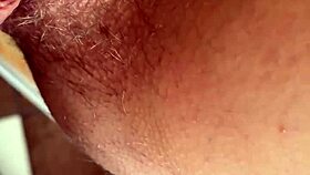 Hairy tight pussy gets monster cock fucked in ultra closeup slowmo