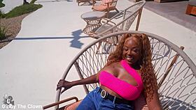 ebony cougar yum thee boss bent over fucked hard by big black cock student