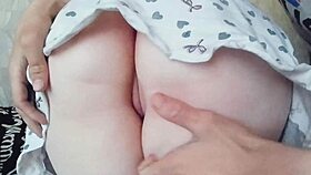 WOW Stepsis Lets Me Finger Her Tight Pussy And Play Anal Bent Over Doggystyle With Ass Licking!