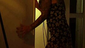 Oiled latina amateurs kiss while stripping clothes off teasingly