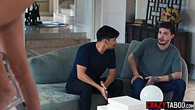 Pristine Edge milf shared by friend for big cock threesome threesome