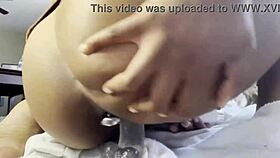 big toy drives ebony to creamy intense peaks