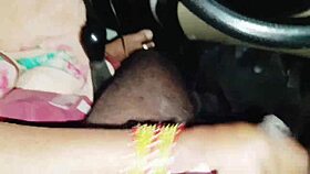 hey boyfriend dirty telugu talk as cute housewife cheats in car