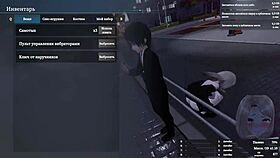 Hentai girl masturbates with dildo in fitting room