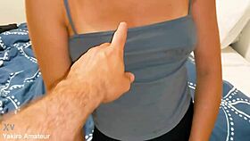 daddy watch big ass japanese milf's panties soaked in anal creampie