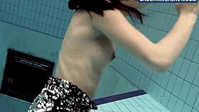 flashing my bright tits underwater got everyone so horny around here