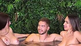 silvana lee caro moncada ride cocks in jacuzzi with cuckold swingers