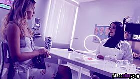 alina lopez rides huge dildo in hospital fertility test then gets fucked hard by stud