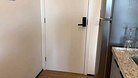 hubby left so i kept her wet pussy company with creampie!