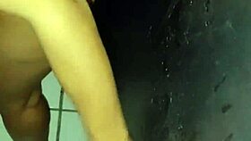 she lines up at swing house for gloryhole gangbang