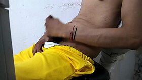 Hot Latino unleashes massive cock in kinky homemade heat