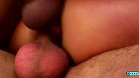 she loved those two monster cocks stuffing her holes then cumming in mouth
