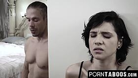 Teen tight pussy gets massively stretched by fat cock in deep pounding action