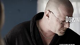 Latina 18+ pounded roughly by mature boss big cock