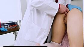 Tight Asian patient's innocent hole probed deeply in hospital trailer