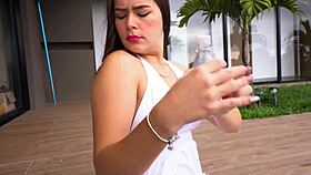 huge cock pounds young latina ema ribeiro poses