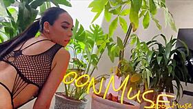 Naughty inked gaby ortega oils up for horny monster cock in tight pussy