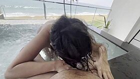 i'm so horny fingering my juicy iranian pussy lips in the hot sauna.