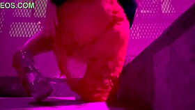 hot milf artemisia love teases in micro bikini heels