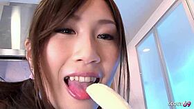 japanese beauty with bouncing natural tits seduces for deep creampie uncensored fuck