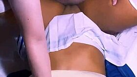 Shy petite student tempts professor into orgasmic cheating for passing grades