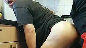 kelly pegs mark wright ass-to-mouth kitchen shower close-up?