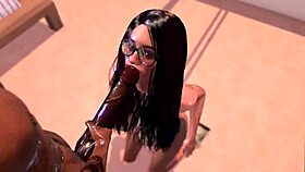 white girl gets her holes stretched hard by black bull in intense session