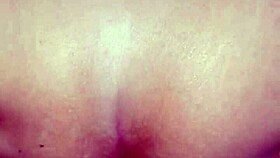 cramming cock deep in wife's ass doggystyle creampie explosion