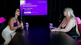 Shy Brazilian Alice Monteiro prefers blowjob over sex cums easy in red lingerie