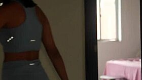 i catch my hot roommie on cam and seduce her shaved pussy into wild licking orgasms