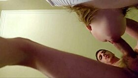 i deepthroat his throbbing cock then take his creampie deep in my pussy close up