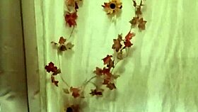 hey slave celebrate autumn with your master flashing those natural tits in homemade pov