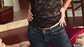 sandy sweet buzzes her petite pussy to squirting orgasm with huge vibrator