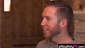 my heart races at the bbq party turning into a steamy threesome with busty milf samantha's big tits bouncing