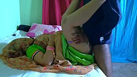 damn! naughty desi slut's foreplay explodes into wild bed fuck