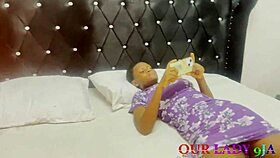 New neighbor surprises with big black cock fuck after phone charge homemade doggystyle creampie