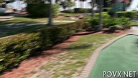 Nikki lavay's tight teen pussy gets roughly pounded in pov as her small tits bounce during nasty hardcore fucking