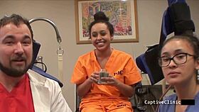 CURVY NURSE MIA SANCHEZ SCREAMS IN LATEX HANDCUFF HUMILIATION FOR CASH!