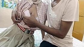 desi schoolgirl's tight pussy tempts with cute brunette homemade fuck