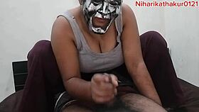 halloween horror night turns into hardcore doggy pounding with big tits hairy pussy👻🍆