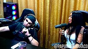 damn, that podcast heated up with them sucking each other wildly outdoors