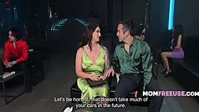 Busty Curvy Milf Avalon Mira Freeused in Restaurant