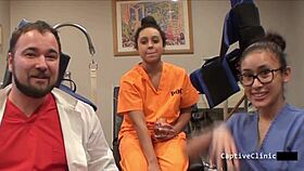 CURVY NURSE MIA SANCHEZ SCREAMS IN LATEX HANDCUFF HUMILIATION FOR CASH!