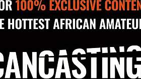 SKINNY BLACK MILF BLOWS HUGE WHITE COCK IN FAKE CASTING INTERVIEW