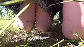 omg my girlfriend found this dildo in the forest n fucks milf doggystyle shakin huge ass in panties big boobs bouncin pov