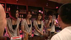 Japanese cutie impales shaved pussy on huge cock then rides to creampie bliss