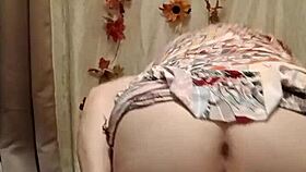 hey slave celebrate autumn with your master flashing those natural tits in homemade pov